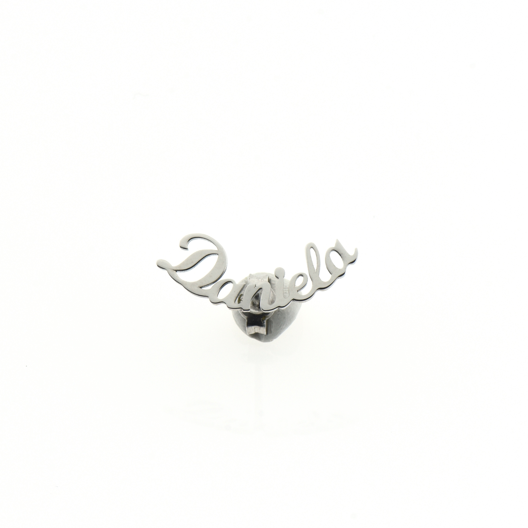 Orecchino monolobo M011 in argento 925 %
