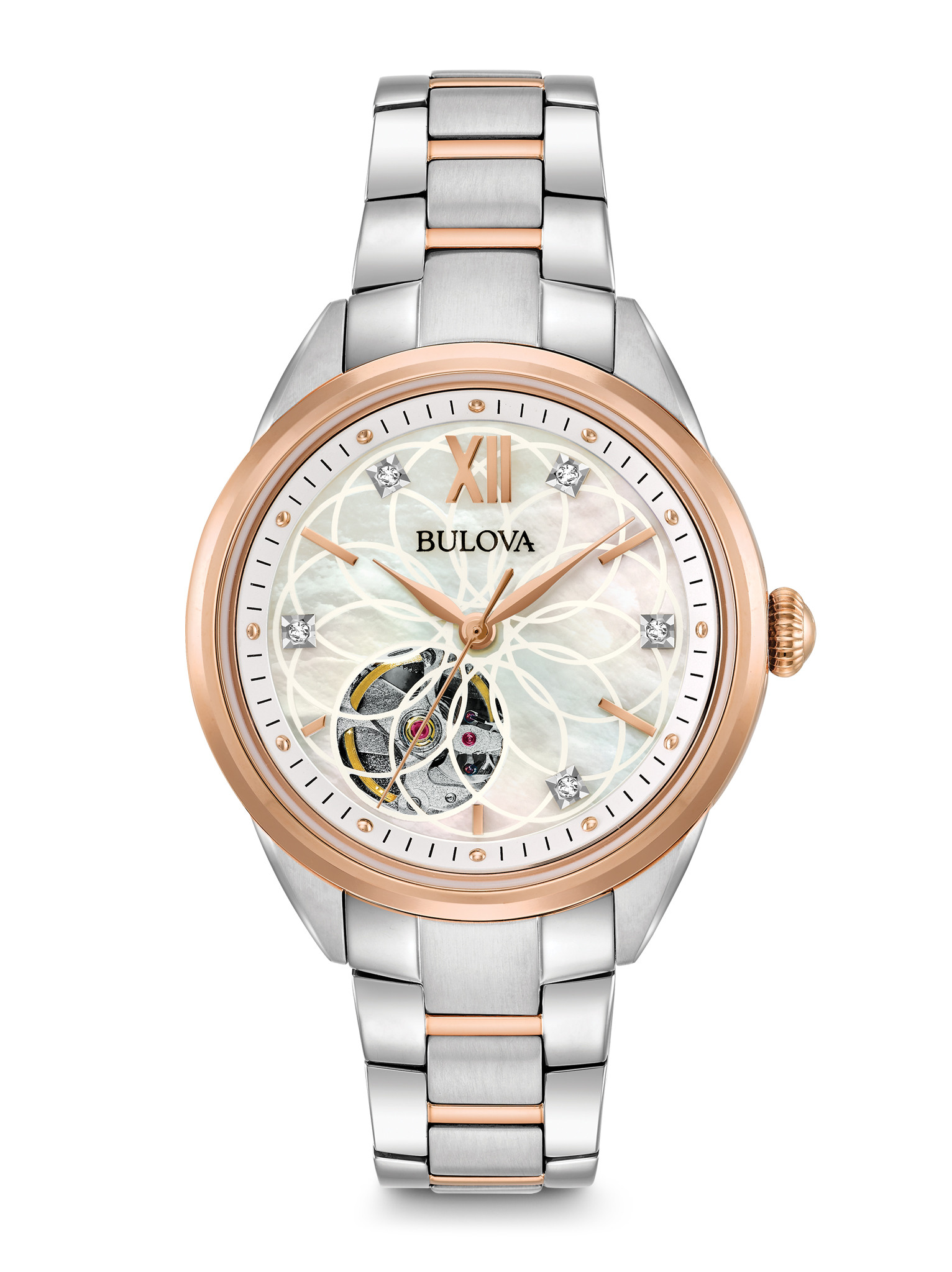 Orologio meccanico con diamanti donna 98P170