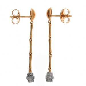 Orecchini-Chimento-oro-bicolore-e-diamanti