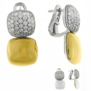 Orecchini-Chimento-oro-bicolore-e-diamanti