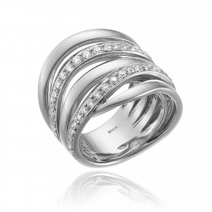 Anello Chimento oro bianco e diamanti 1A08731BB5140 Cipolla