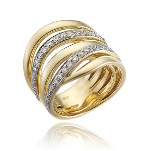 Anello Chimento oro giallo e diamanti 1A08731BB1140 Cipolla