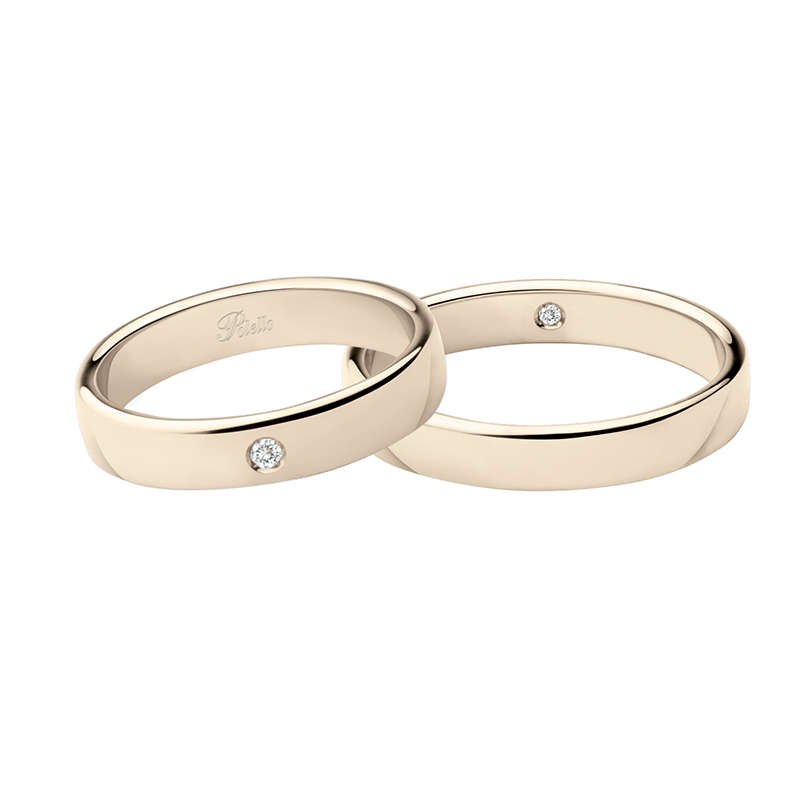 Fedi nuziali Polello in oro art. 3179DCH-3179UCH