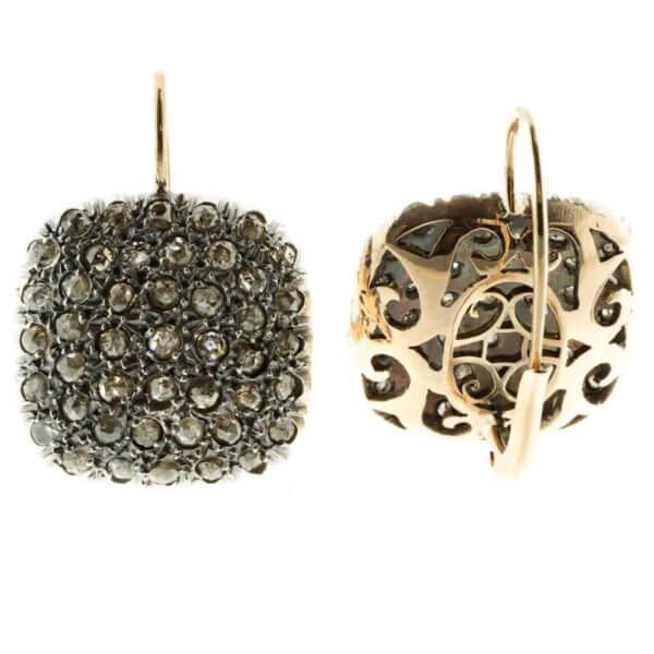 Orecchini Toppa Oro e Diamanti 513241 Cipolla Gioielli 513241