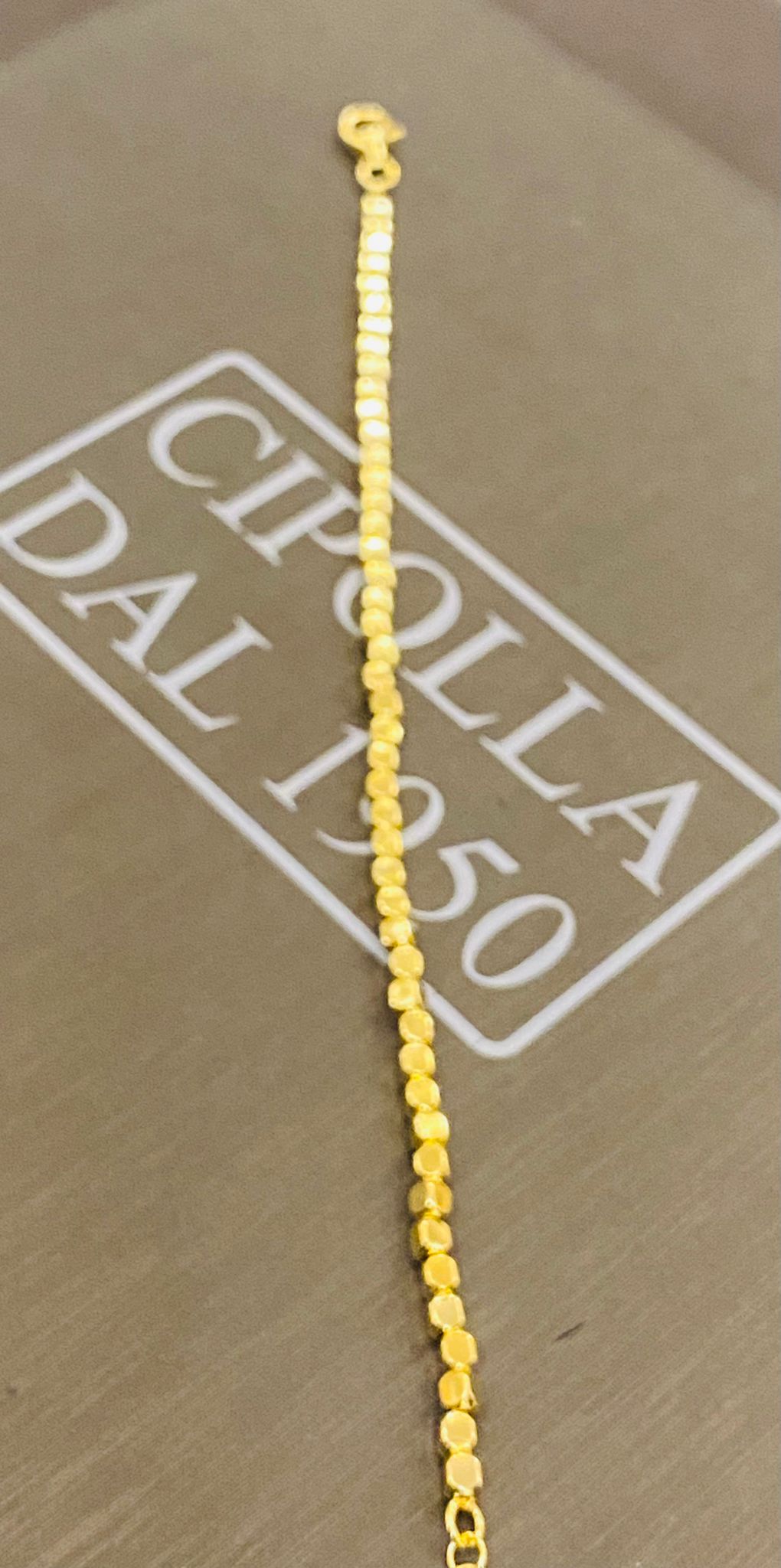 bracciale minimal   argento 925% dorato art. 00576260