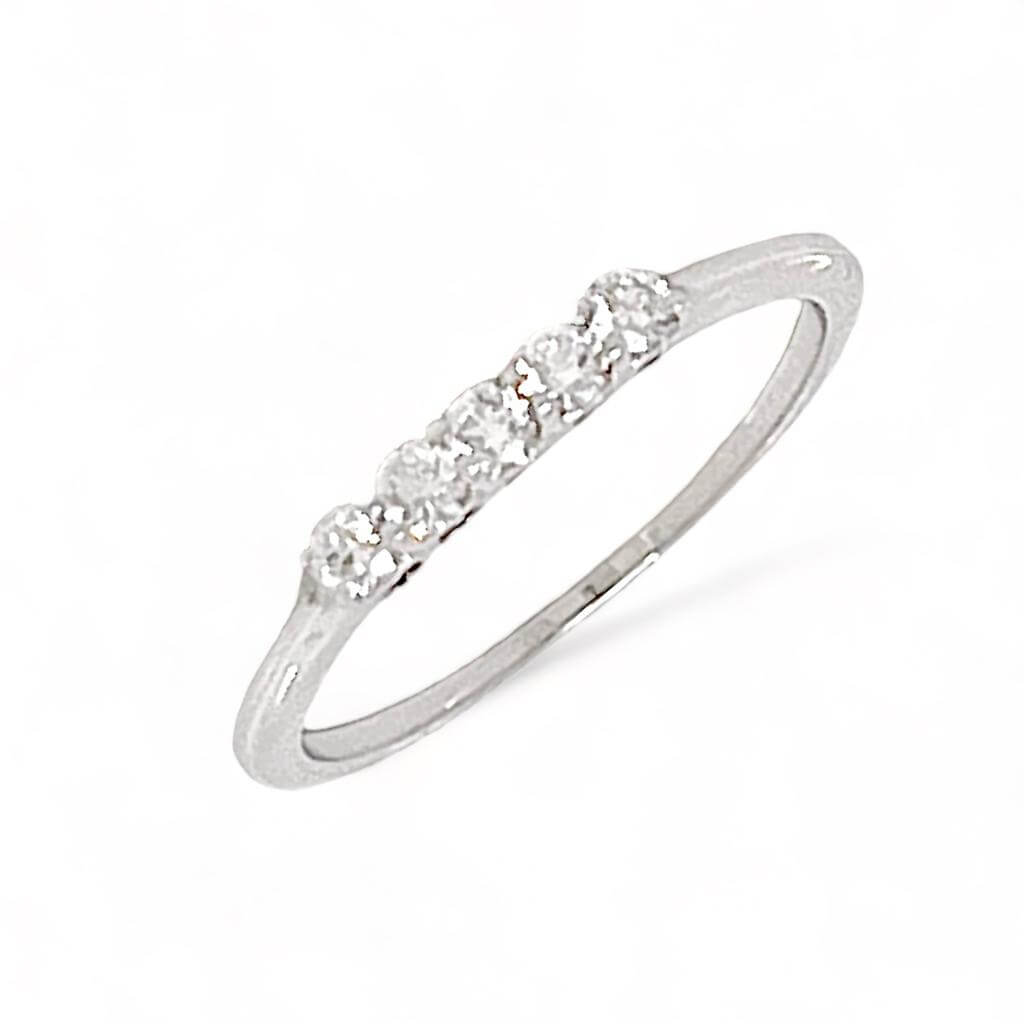 Anello veretta cuori con diamanti CUPIDO art. AN3089