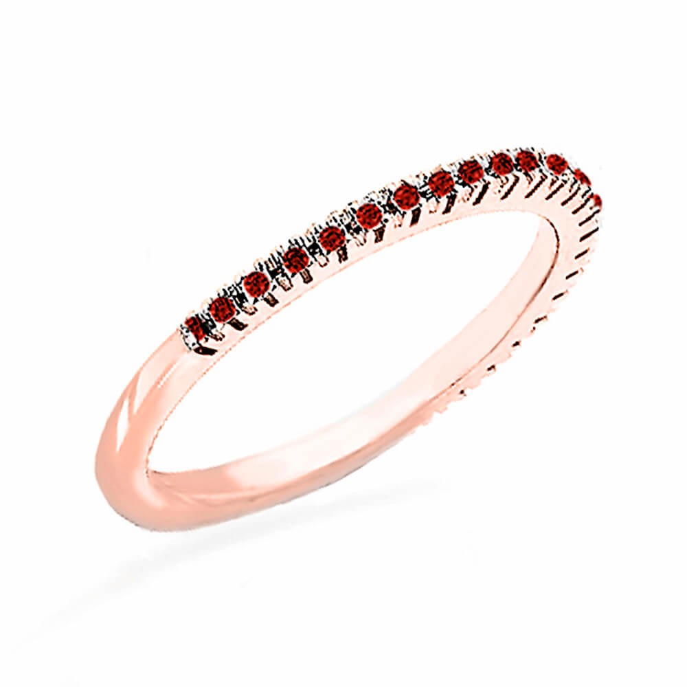 Anello veretta con rubini GEMME art. AN2107