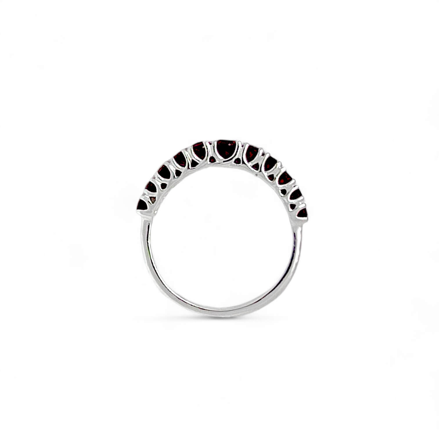 Anello veretta di rubini e diamanti GEMME art. AN1820