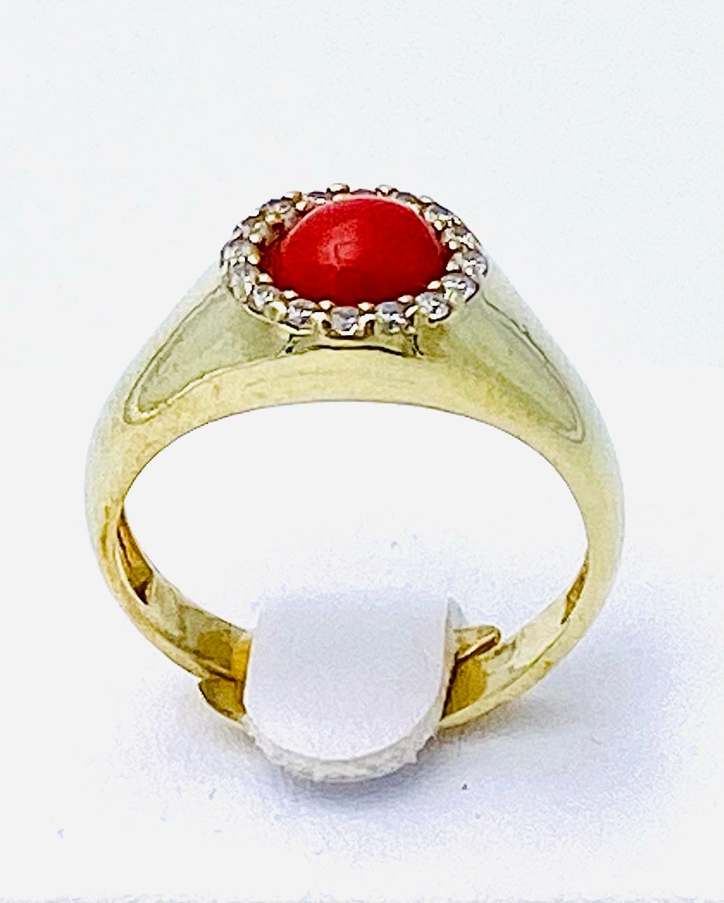 Anello con Corallo Rosso Argento 925% Art. ANCORC1