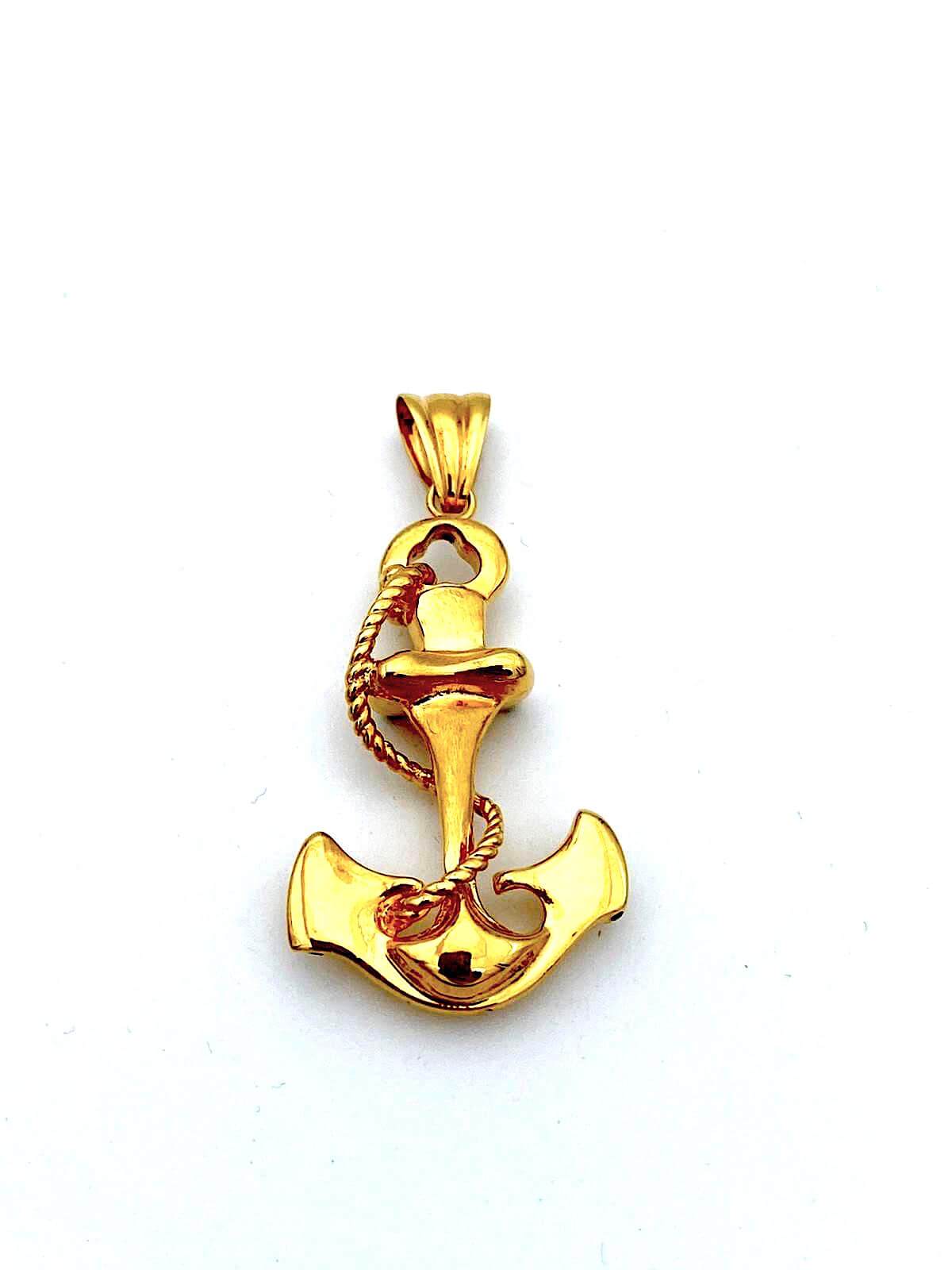 Anchor Pendant Yellow Gold Art. PENANC
