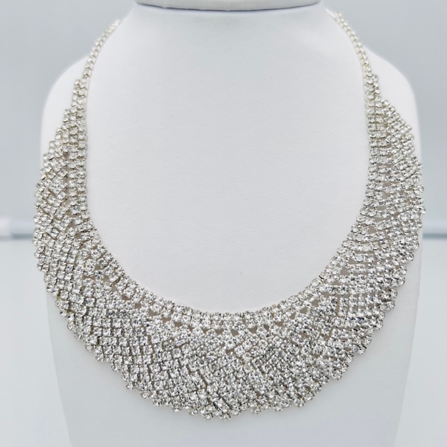 Girocollo tennis cristalli e acciaio Art. TECO3