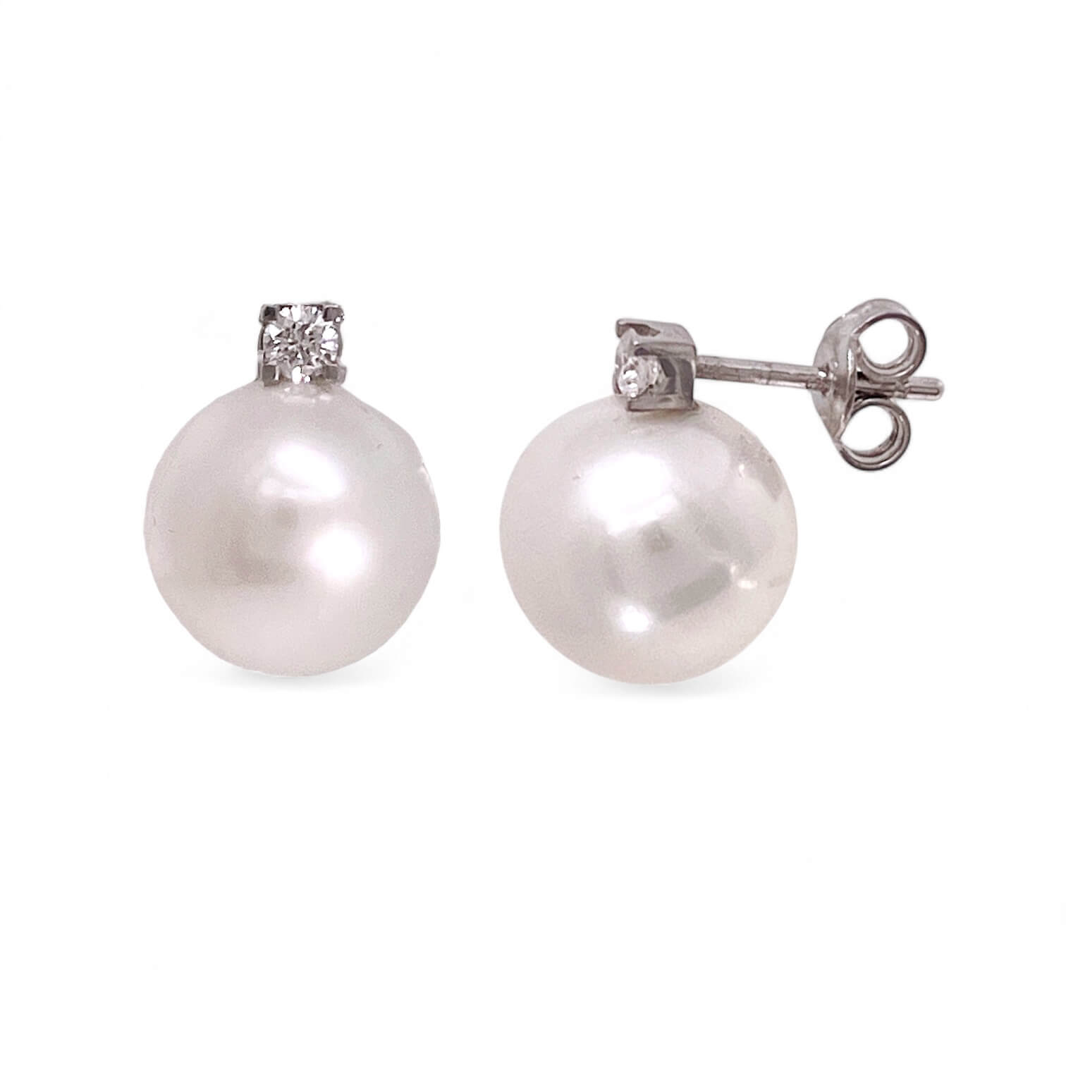 Orecchini perla e diamanti art. ORP224