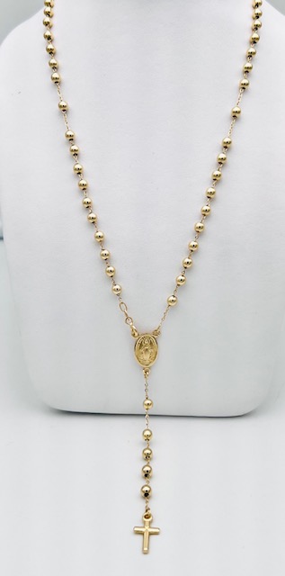 Rosario gold chain necklace 750% Art. ROOG07