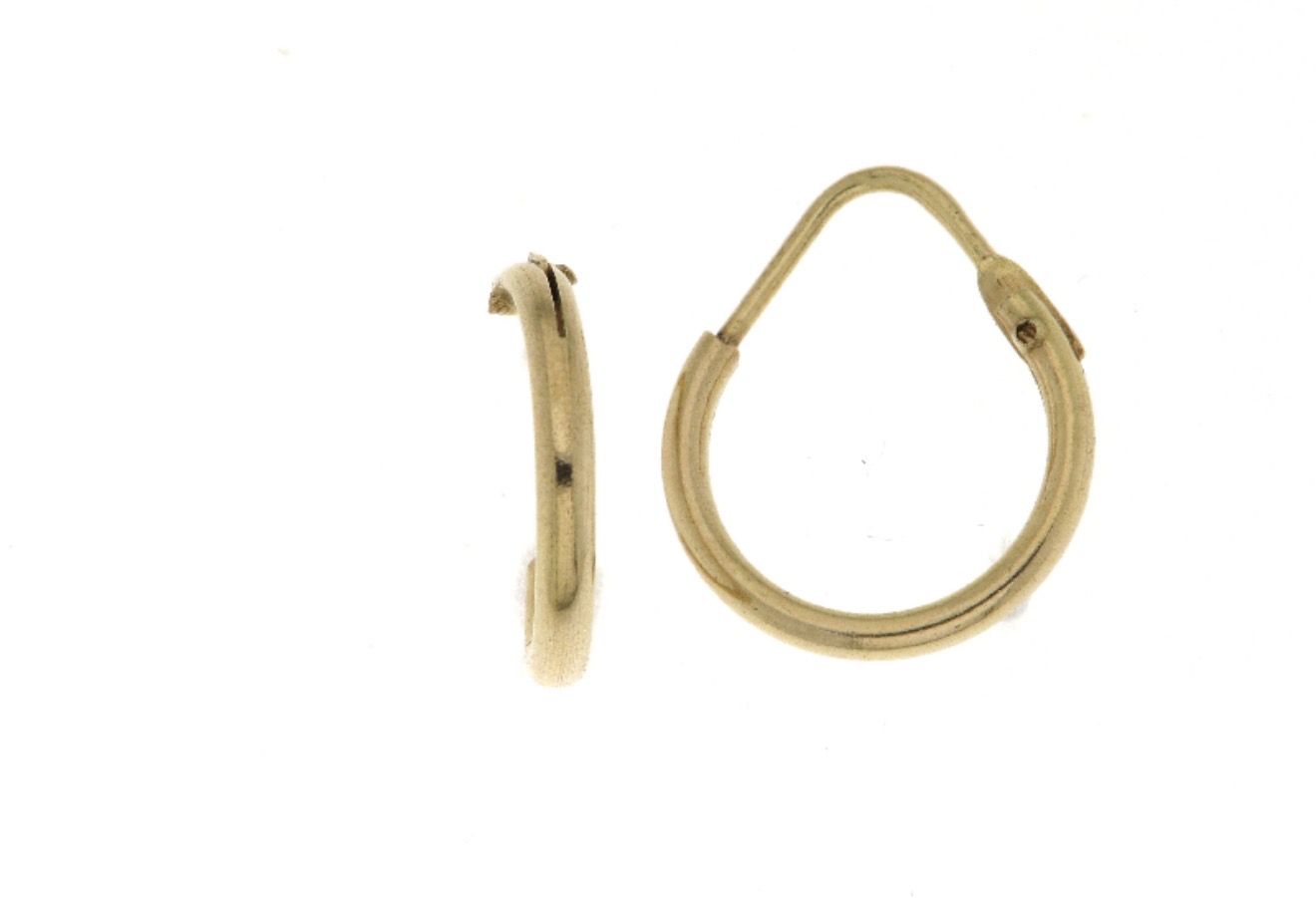 Orecchini a cerchio in oro giallo  18kt Art. ORCE04