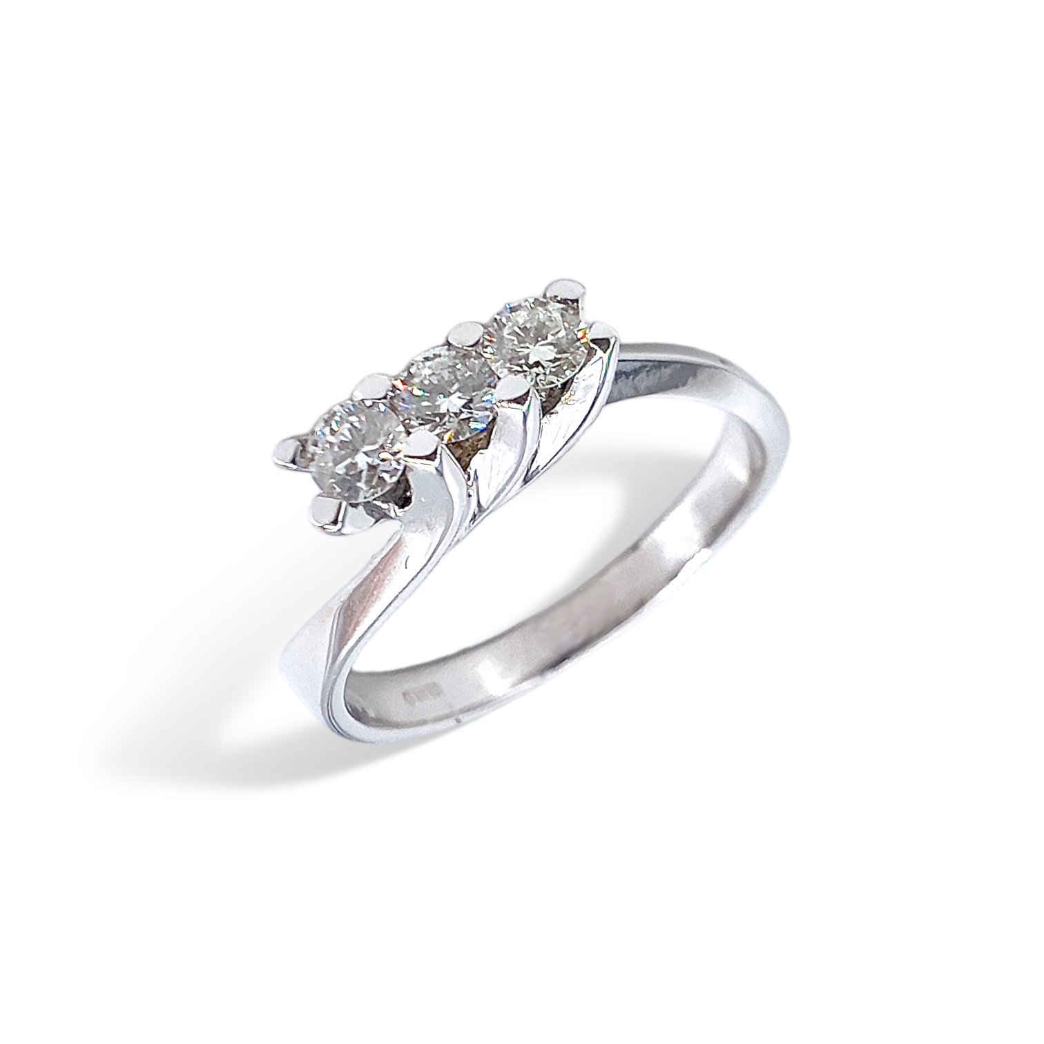 Anello trilogy oro e diamanti SGUARDI Art. AN2839