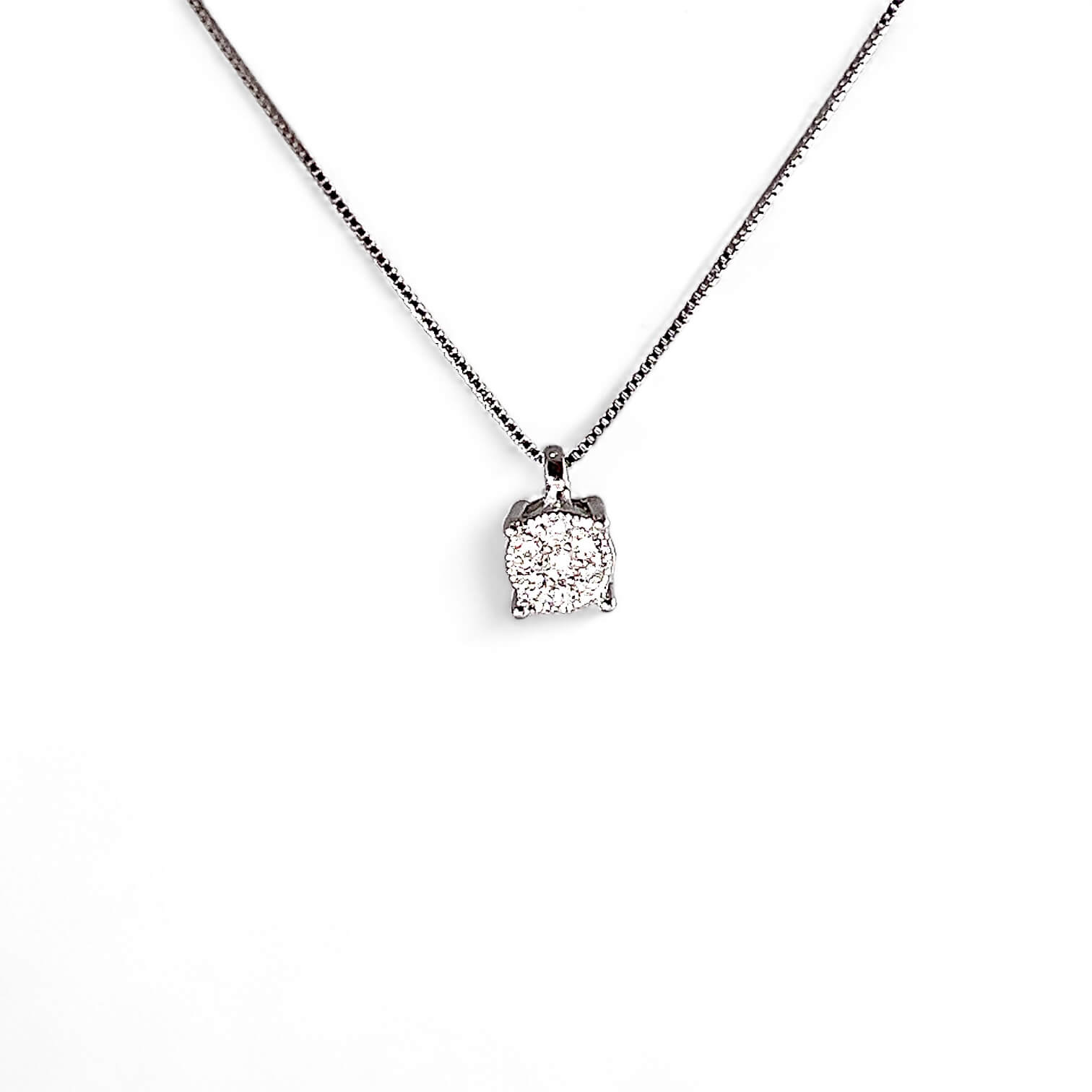 Pendente punto luce con pavè di diamanti NARCISO art. CD1030-1