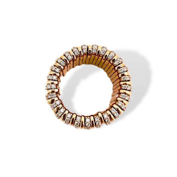 Anello elastico oro rosa e diamanti art. AN-EL-04 Anello elastico oro rosa e diamanti art. AN-EL-04