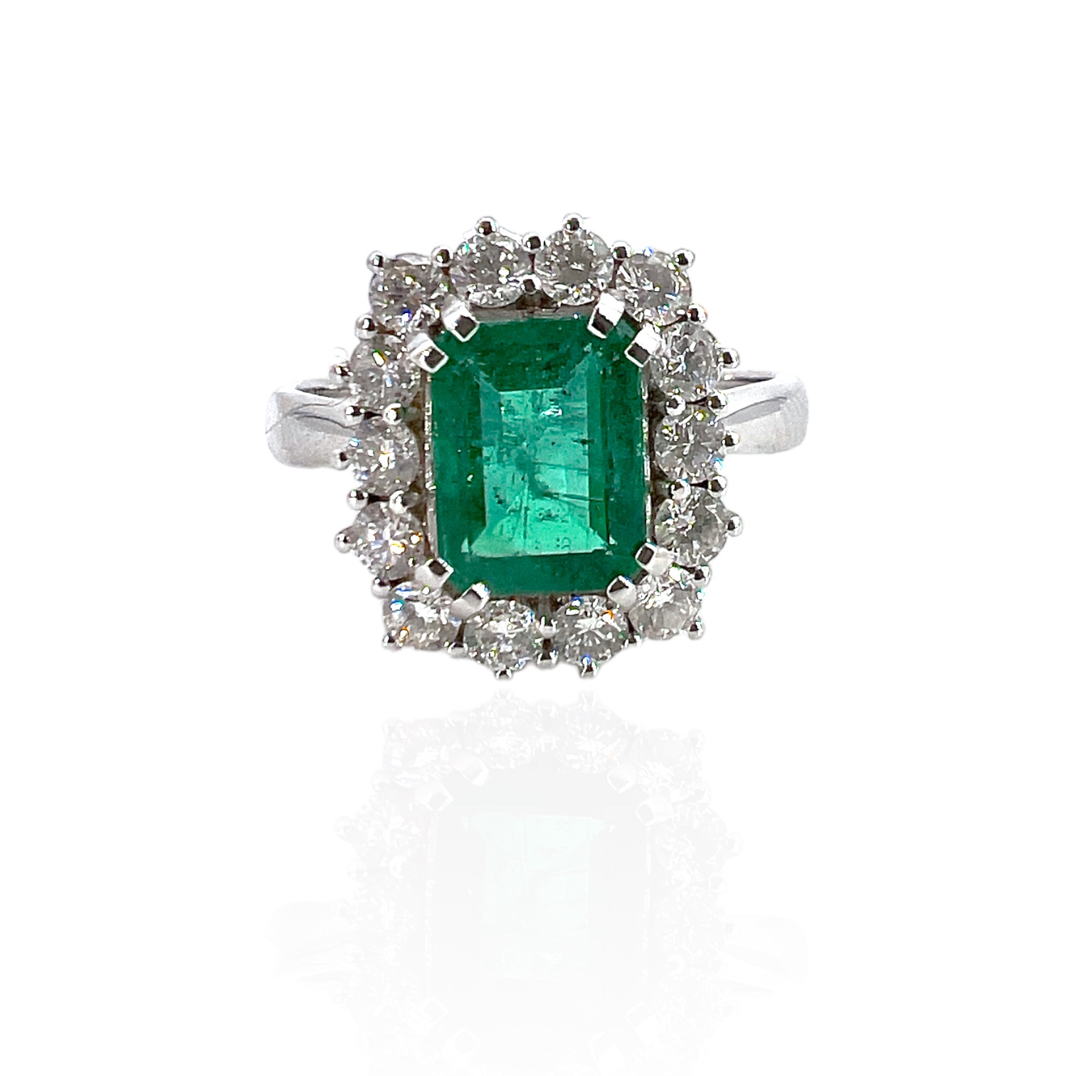 Anello smeraldo oro e diamanti BON TON  art. AN1505