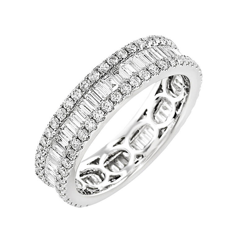 Anello Veretta con Diamanti Baguette Art. BS18686RA31