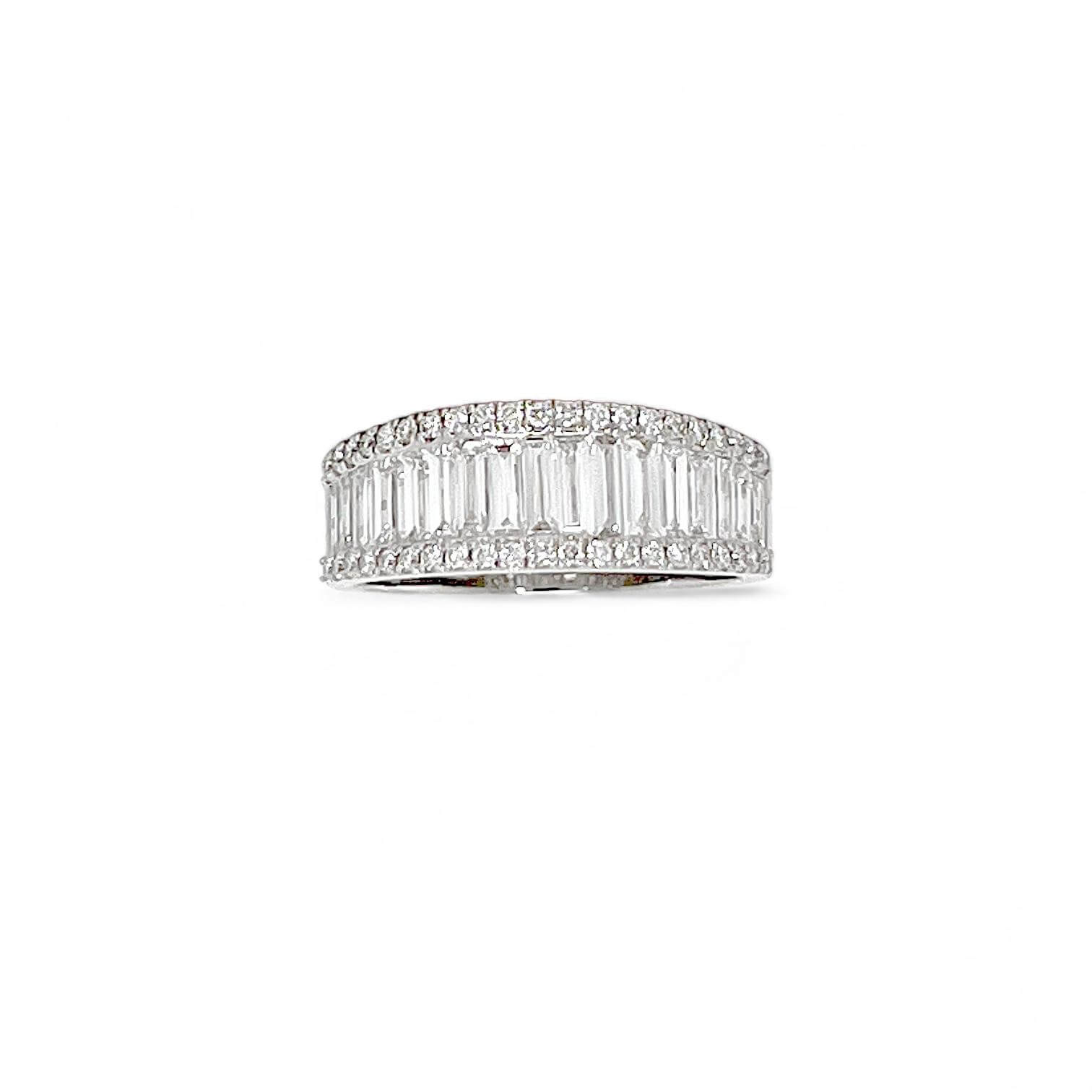 Anello Veretta con Diamanti Baguette Art. R1A0040
