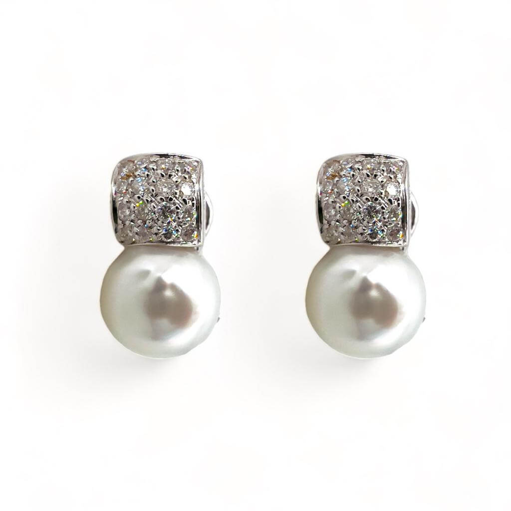 Orecchini  Perle e diamanti art. OPD