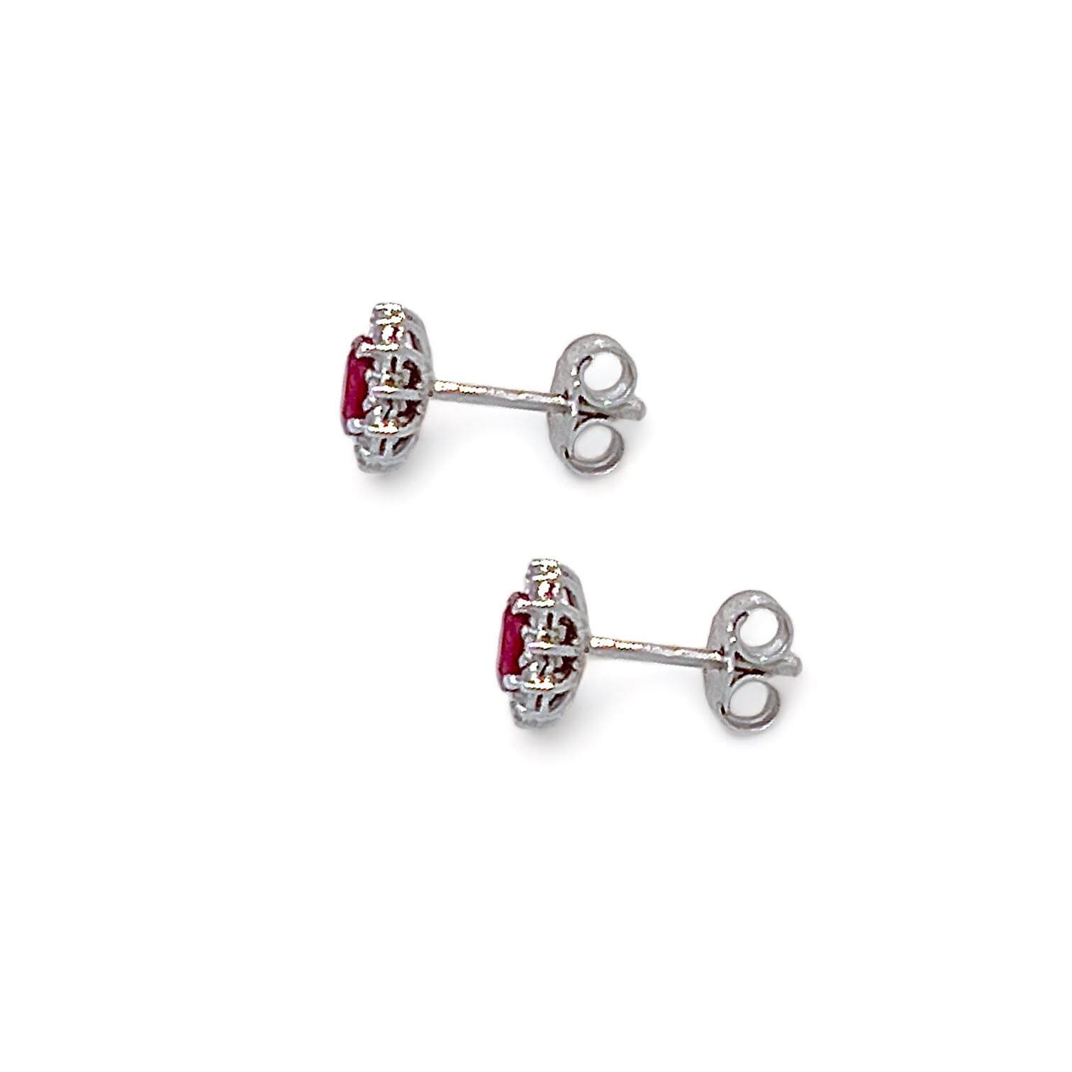 Orecchini con rubini e diamanti  BON TON art.OR417