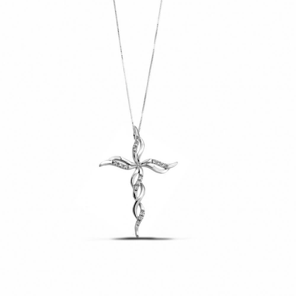 Cross pendant with diamonds art. GR349-1