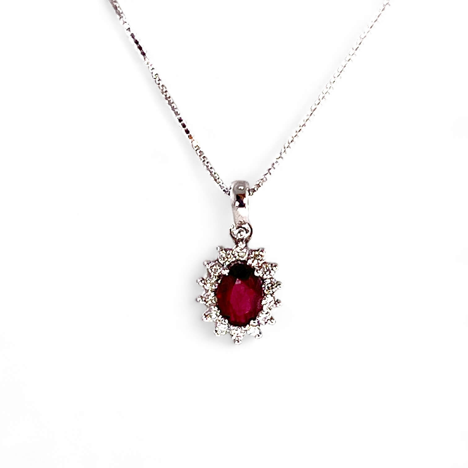 Pendente Rubino Oro e Diamanti BON TON Art. CD956