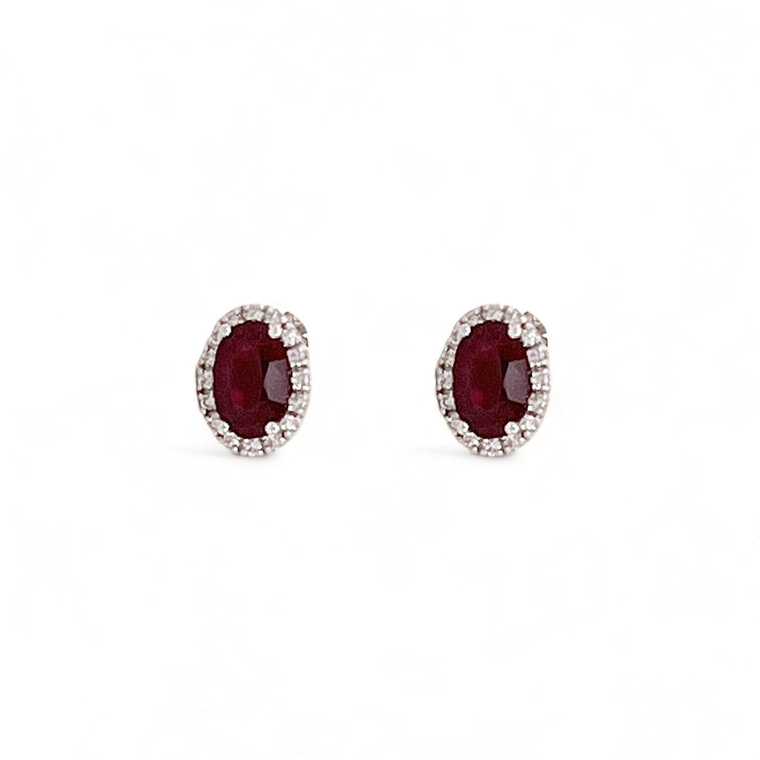 Orecchini rubini oro e diamanti BELLE EPOQUE Art. OR1502