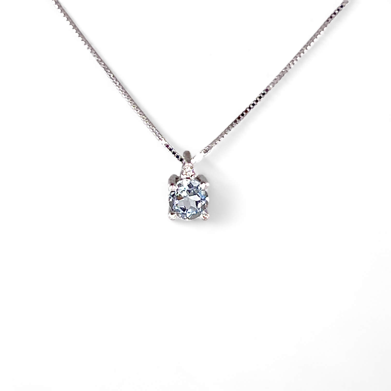 Girocollo acquamarina oro e diamanti GEMME Art. CD1061-3