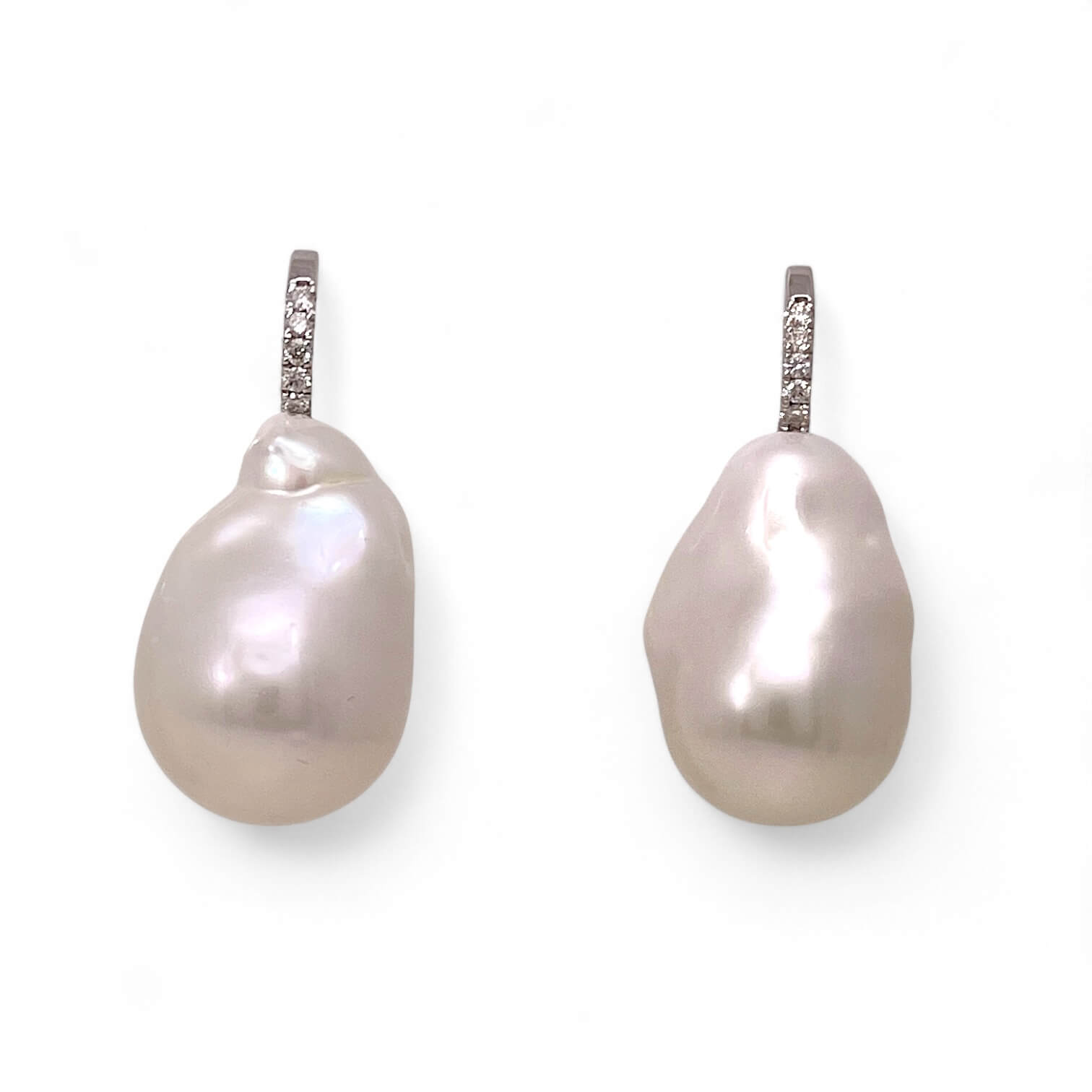 Orecchini Perle AUSTRALIA scaramazze e diamanti art.ORP266-12