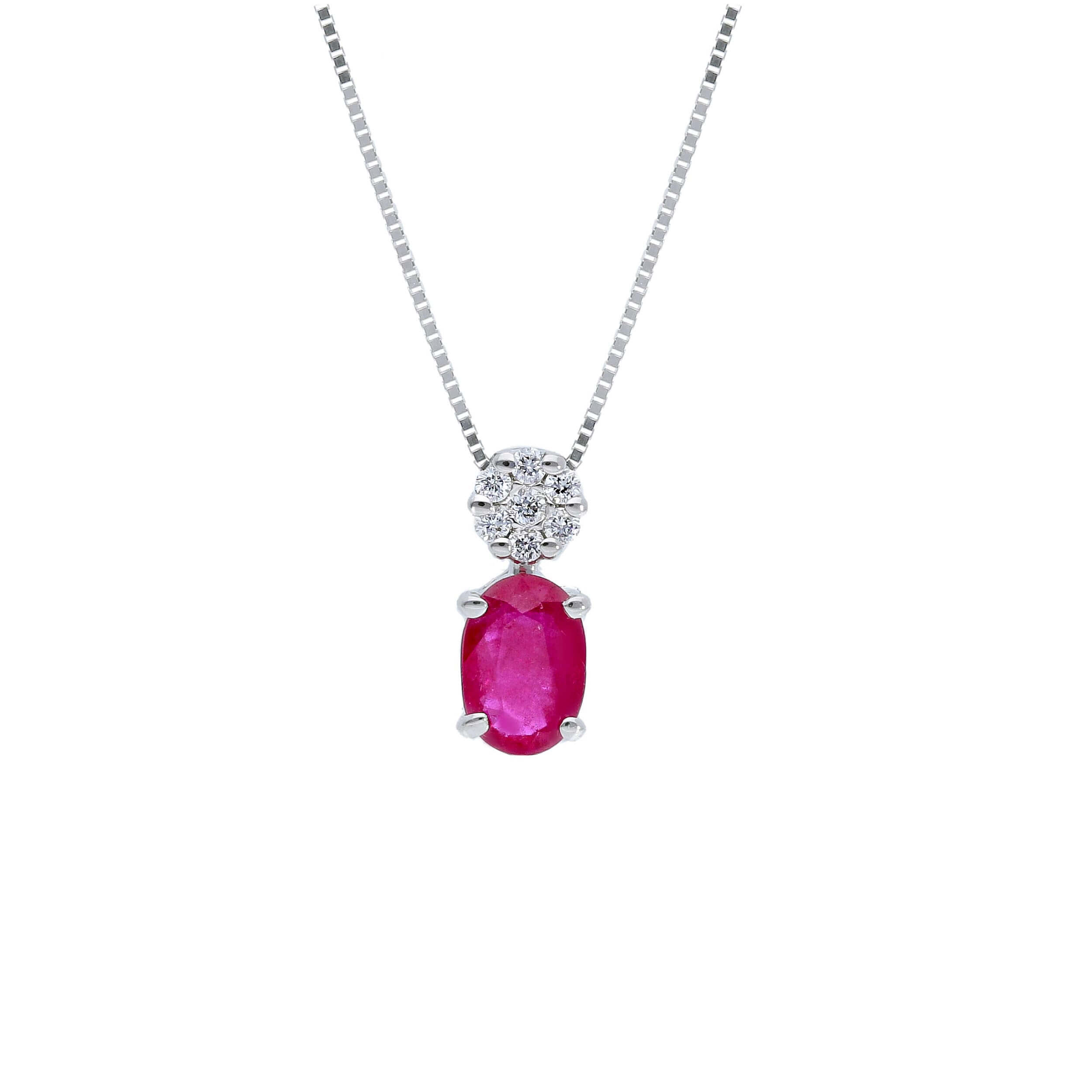 Pendente Rubino Oro e Diamanti BON TON Art. 122649