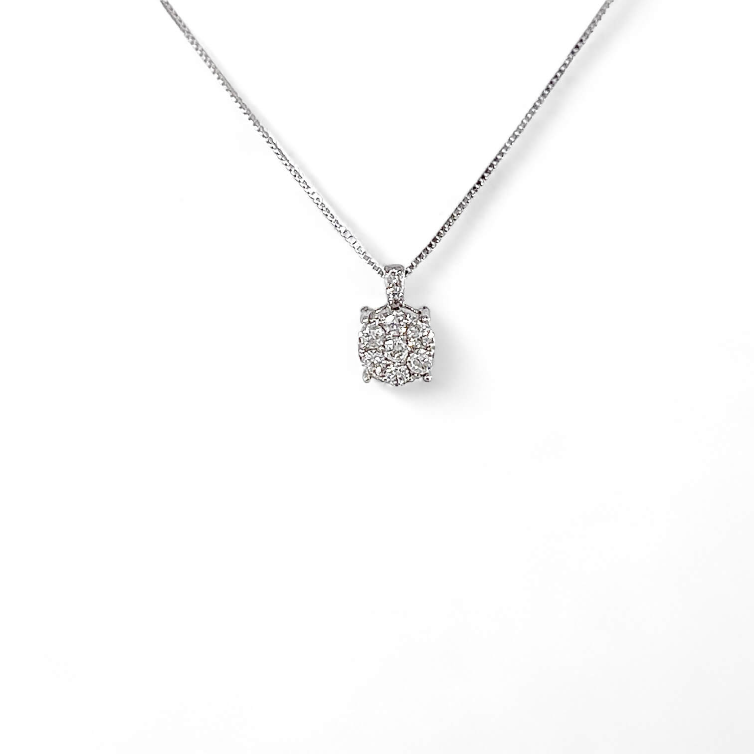 Girocollo punto luce con pavè di diamanti NARCISO art. CD760-13