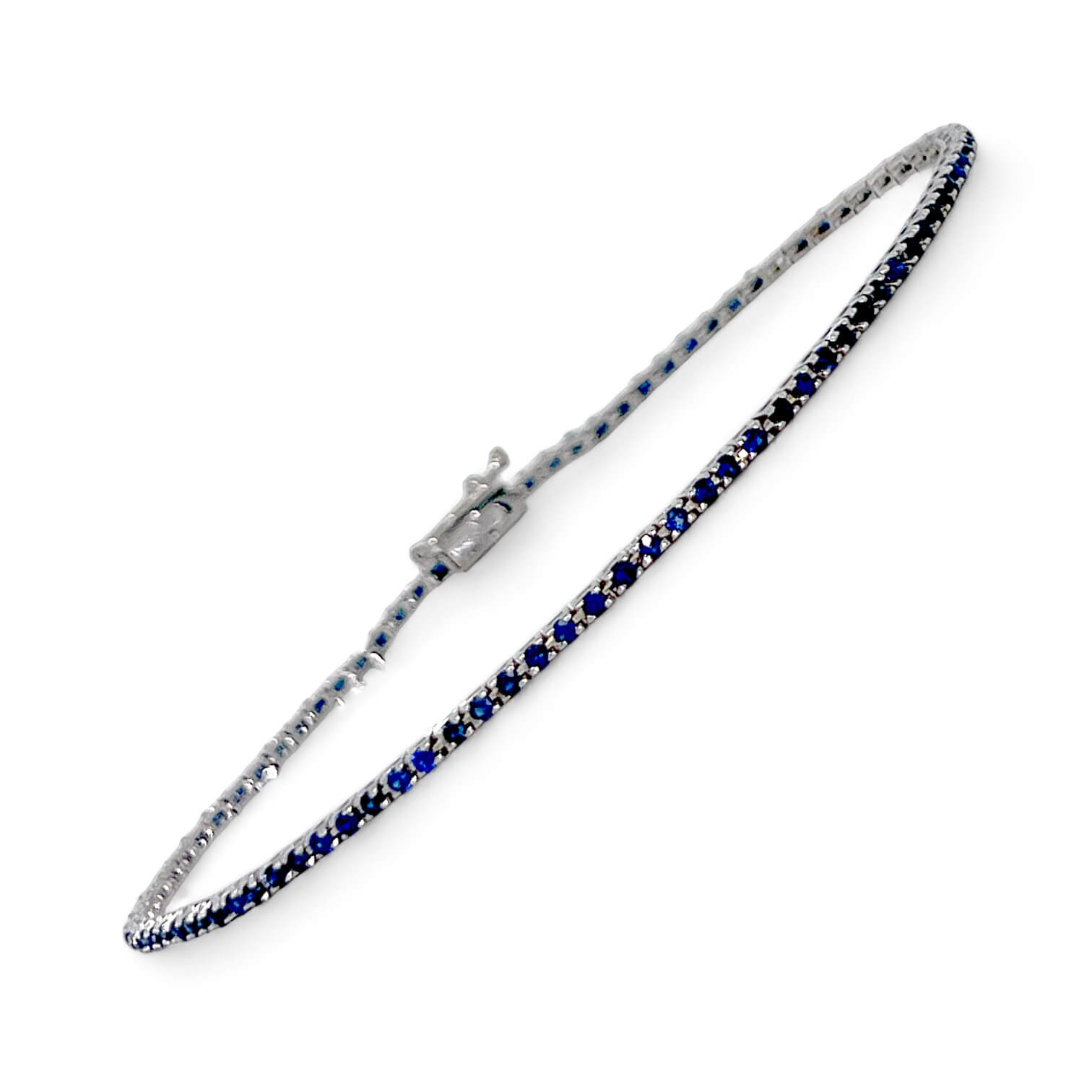 Bracciale tennis ZAFFIRI e oro art. BR528