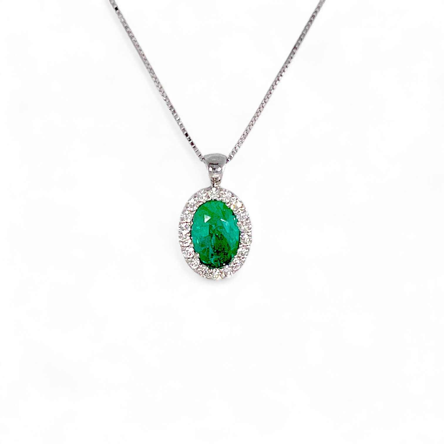 Pendente smeraldo e diamanti BELLE EPOQUE Art. CD1156