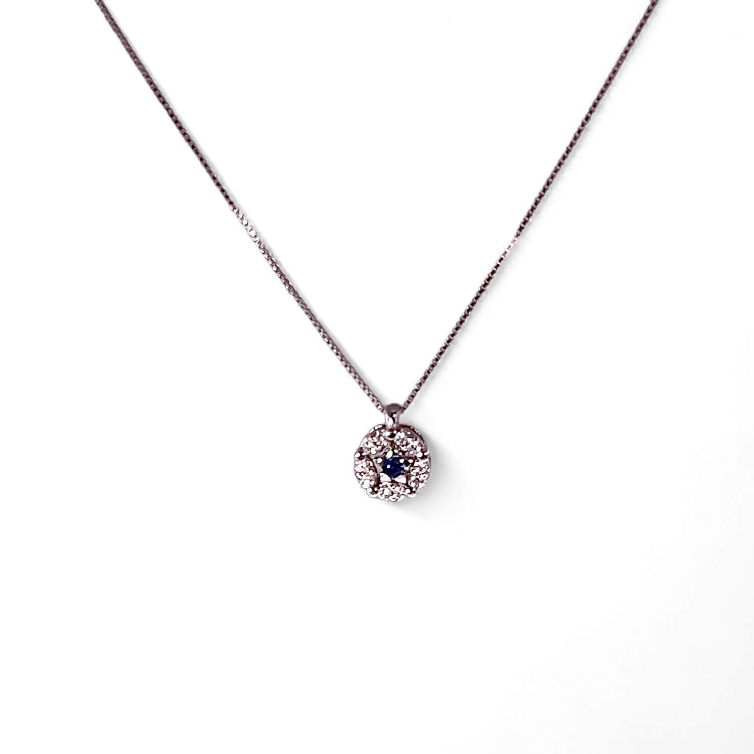 Girocollo zaffiro oro e diamanti BON TON  Art. CD063