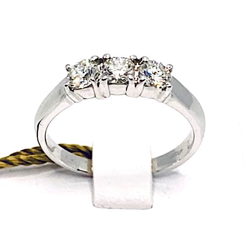Anello trilogy oro e diamanti Art.AN1698