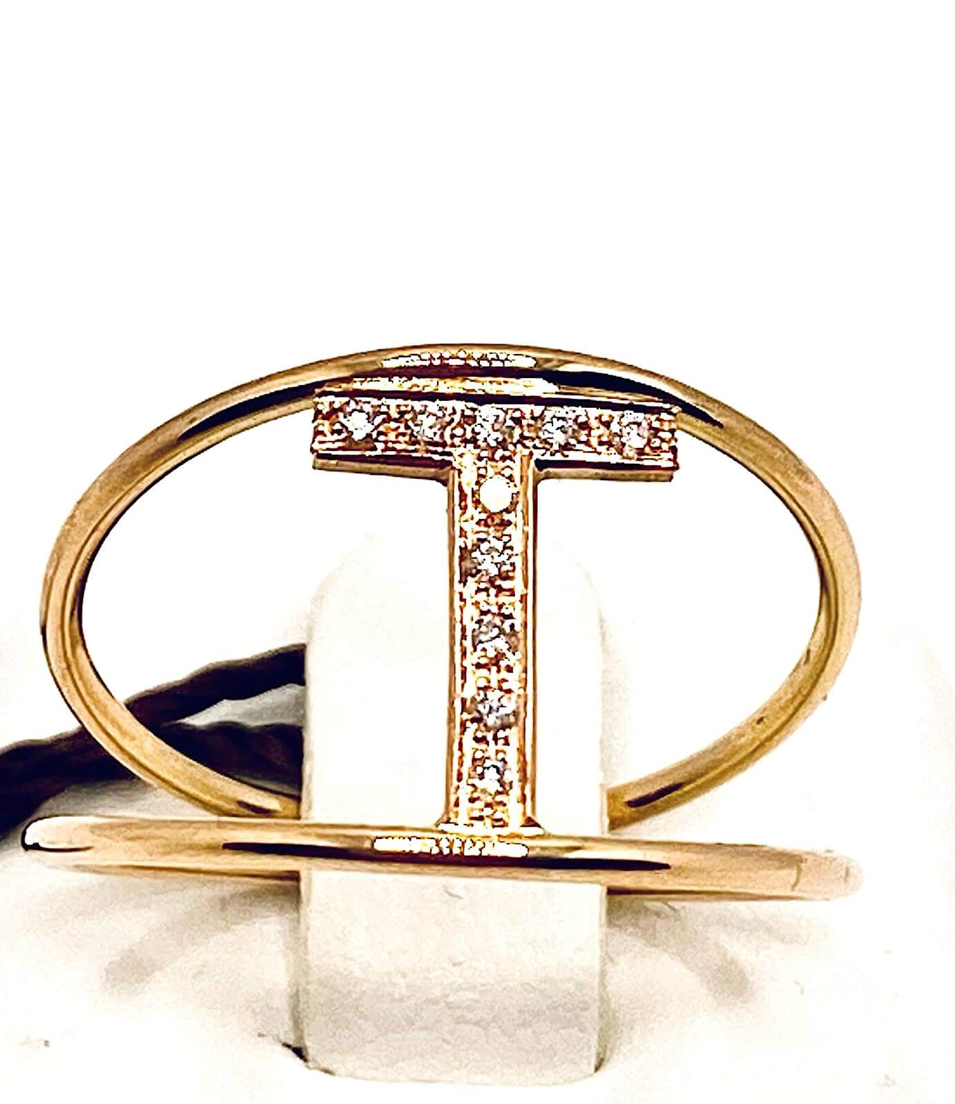 Anello iniziale in oro rosa art.AN-L RR