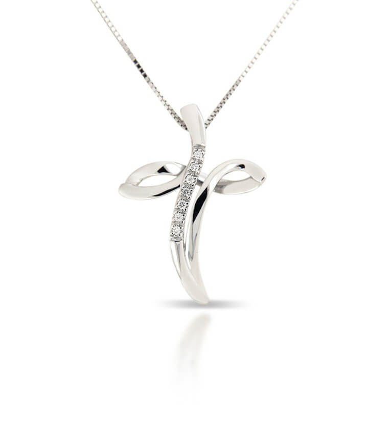 Cross pendant with diamonds art.CC1536