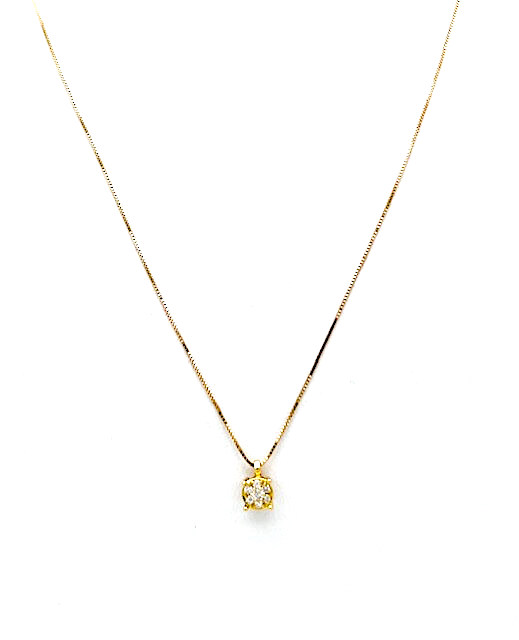 Pendant point light diamonds and yellow gold NARCISO Art. CD1022-1