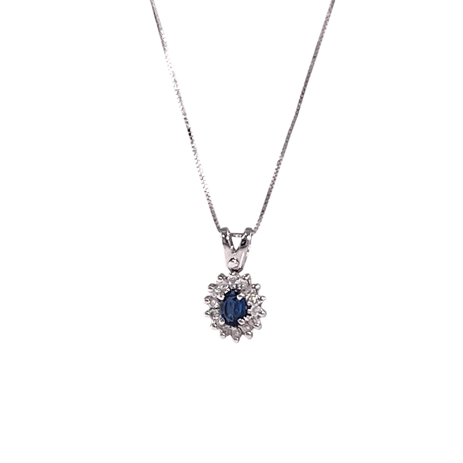 Pendente zaffiro oro e diamanti BON TON  Art. CD870-1