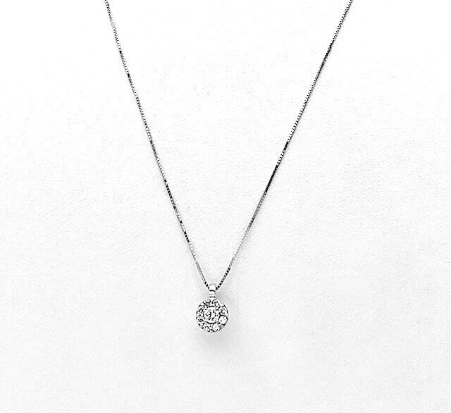 Pendente punto luce con pavè di diamanti SETA art. CD1163