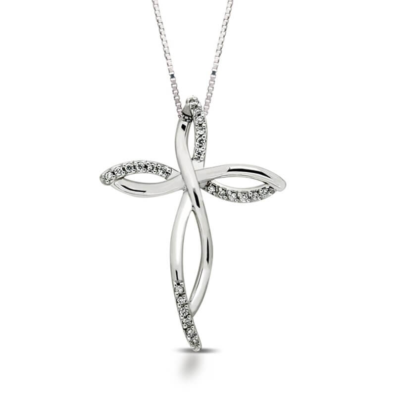 Gold and diamond cross pendant Art. CC1572