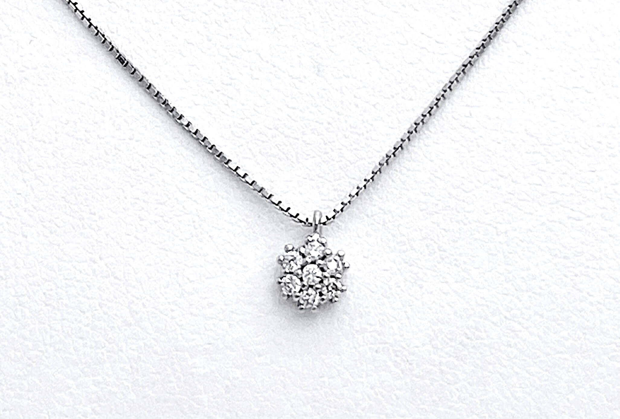 Girocollo punto luce  pavè di diamanti art. GR069