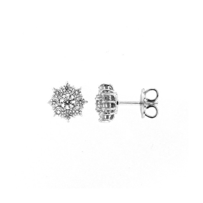 Orecchini  punto luce in oro e diamanti SETA Art. OR258