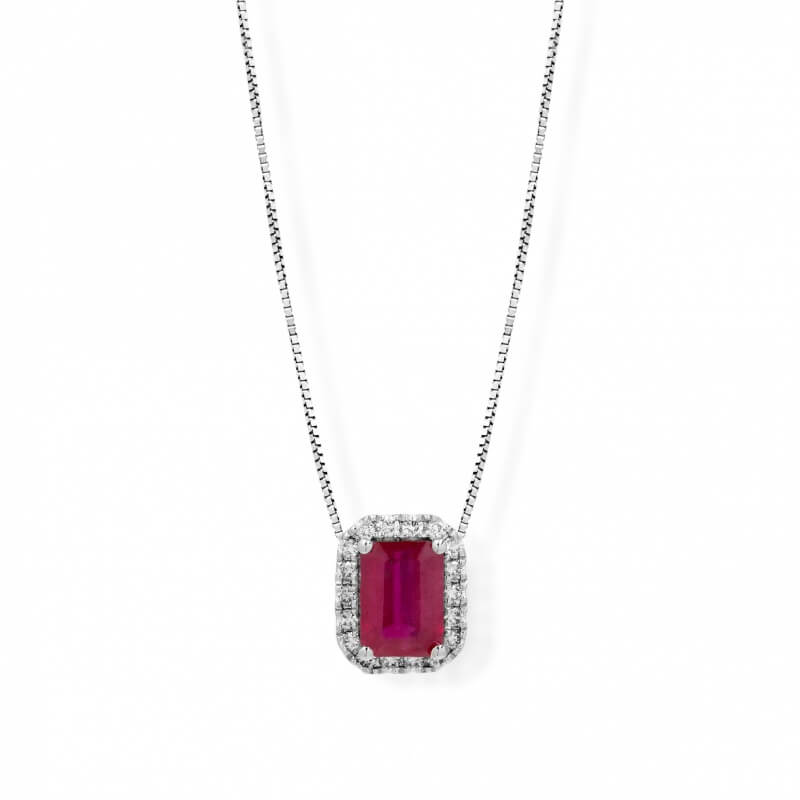 Pendente Rubino Oro e Diamanti  BON TON Art. CD1111