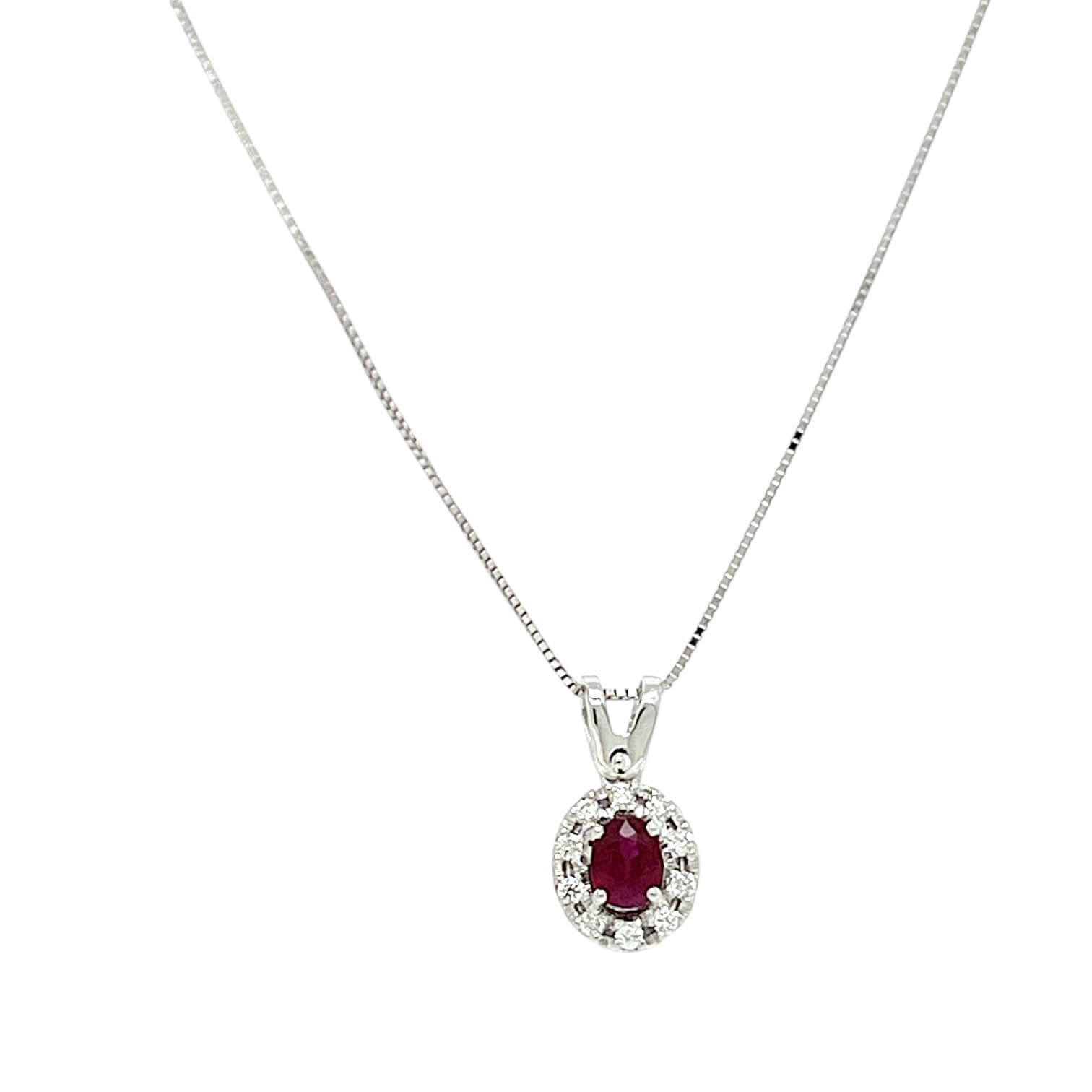 Pendente Rubino Oro e Diamanti BON TON Art. CD1064