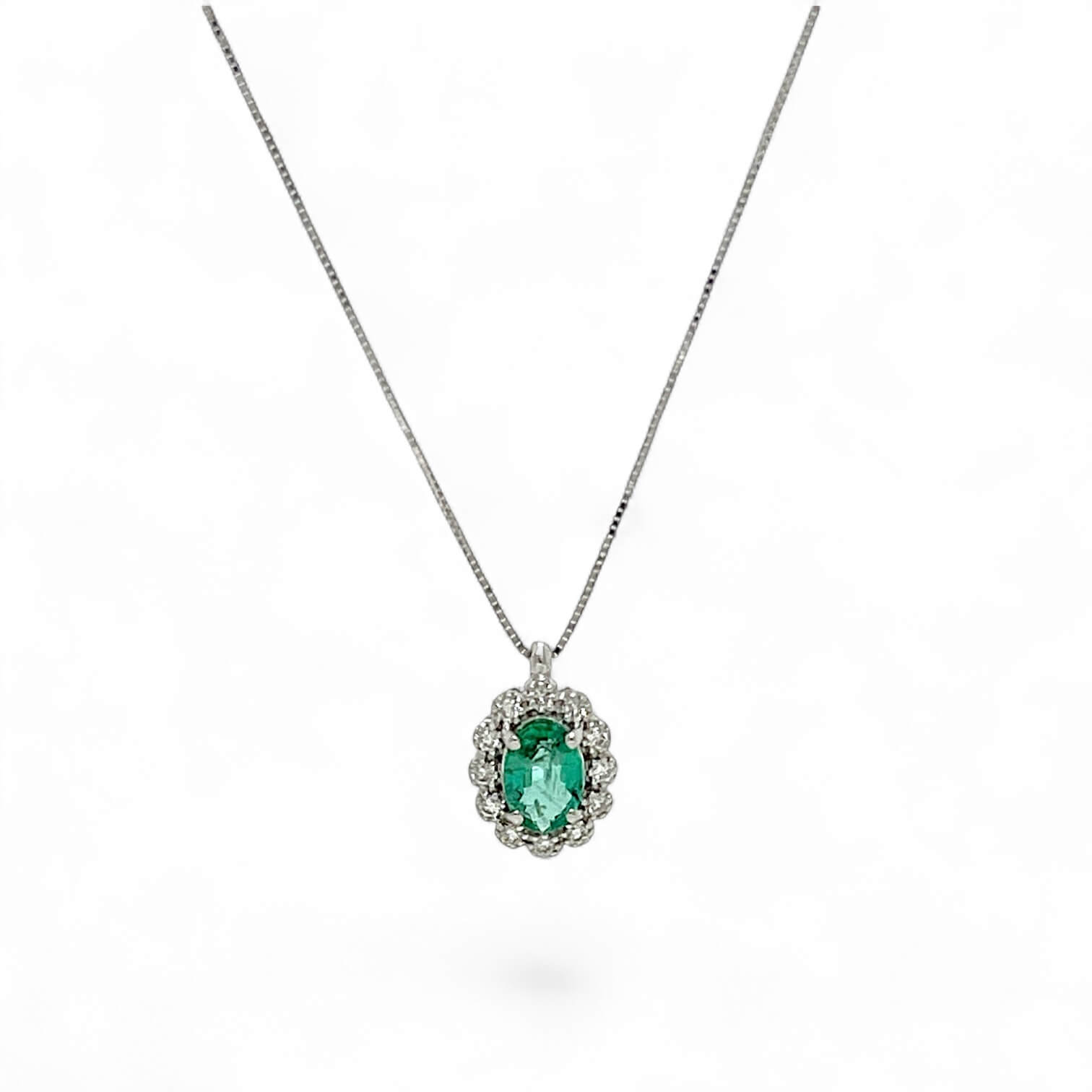 Pendente con smeraldi e diamanti BON TON Art.CD883
