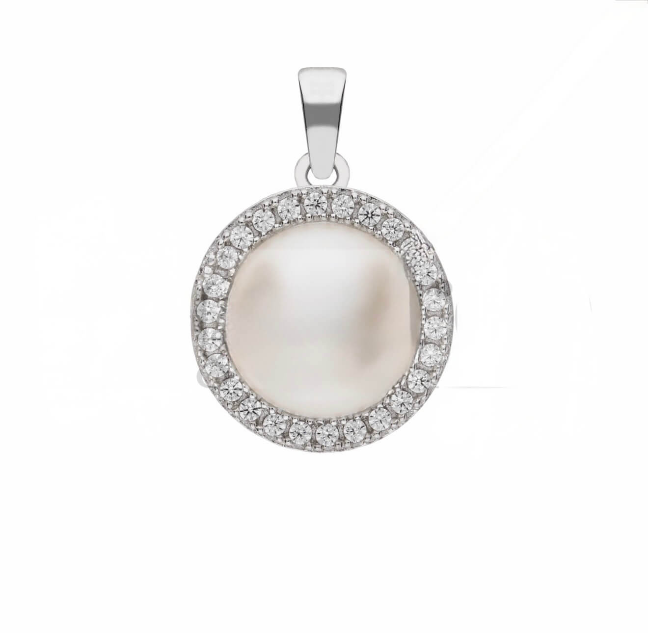 Pendente perla oro e zirconi  art. CP02