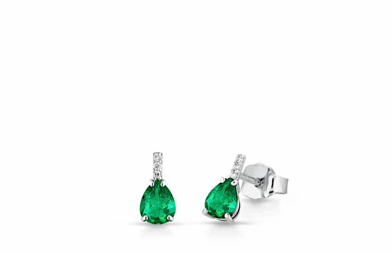 Orecchini smeraldo oro e diamanti GEMME Art. OR/2S